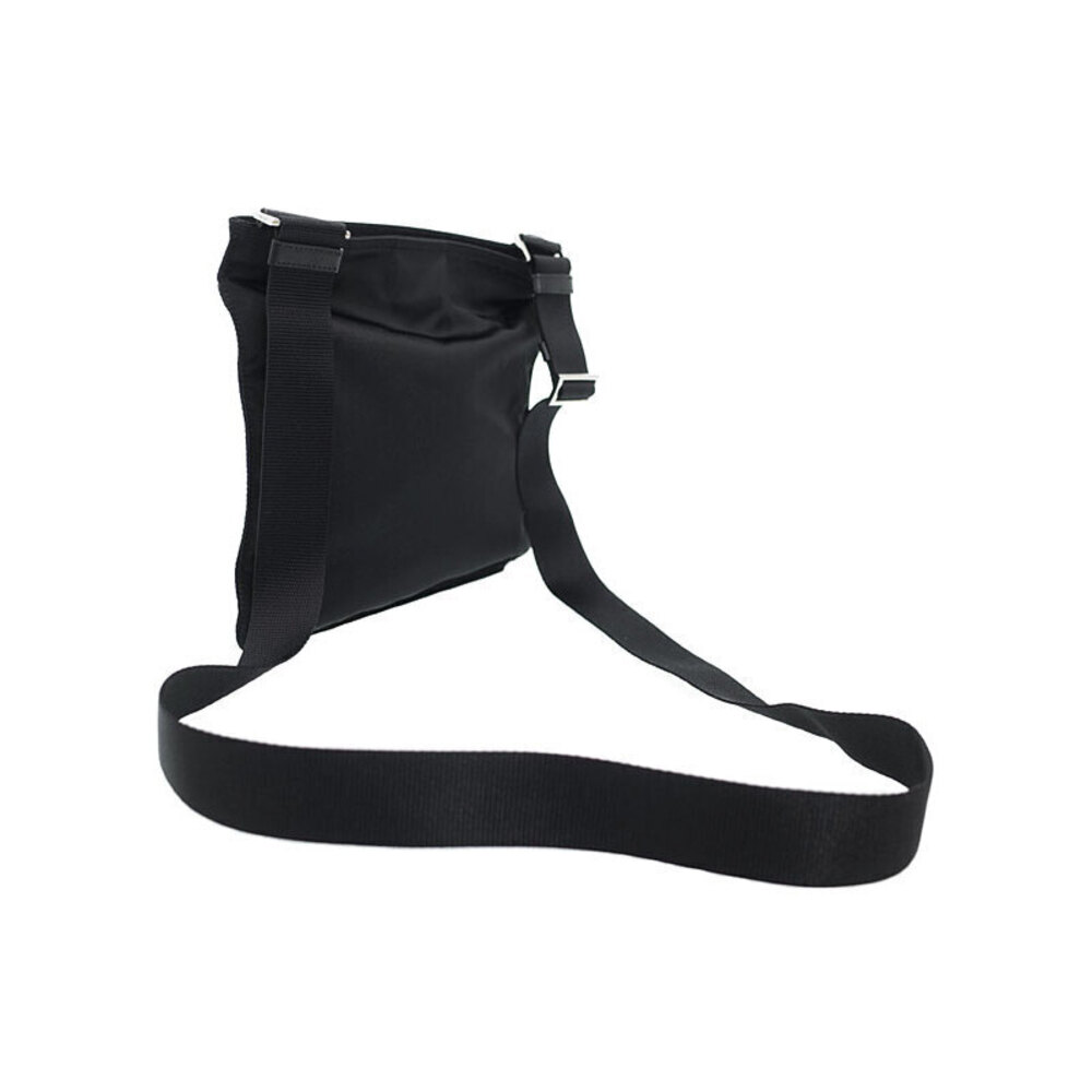Prada messenger Crossbody saffiano bag Tessuto Black Leather Nero - Picture 1 of 9